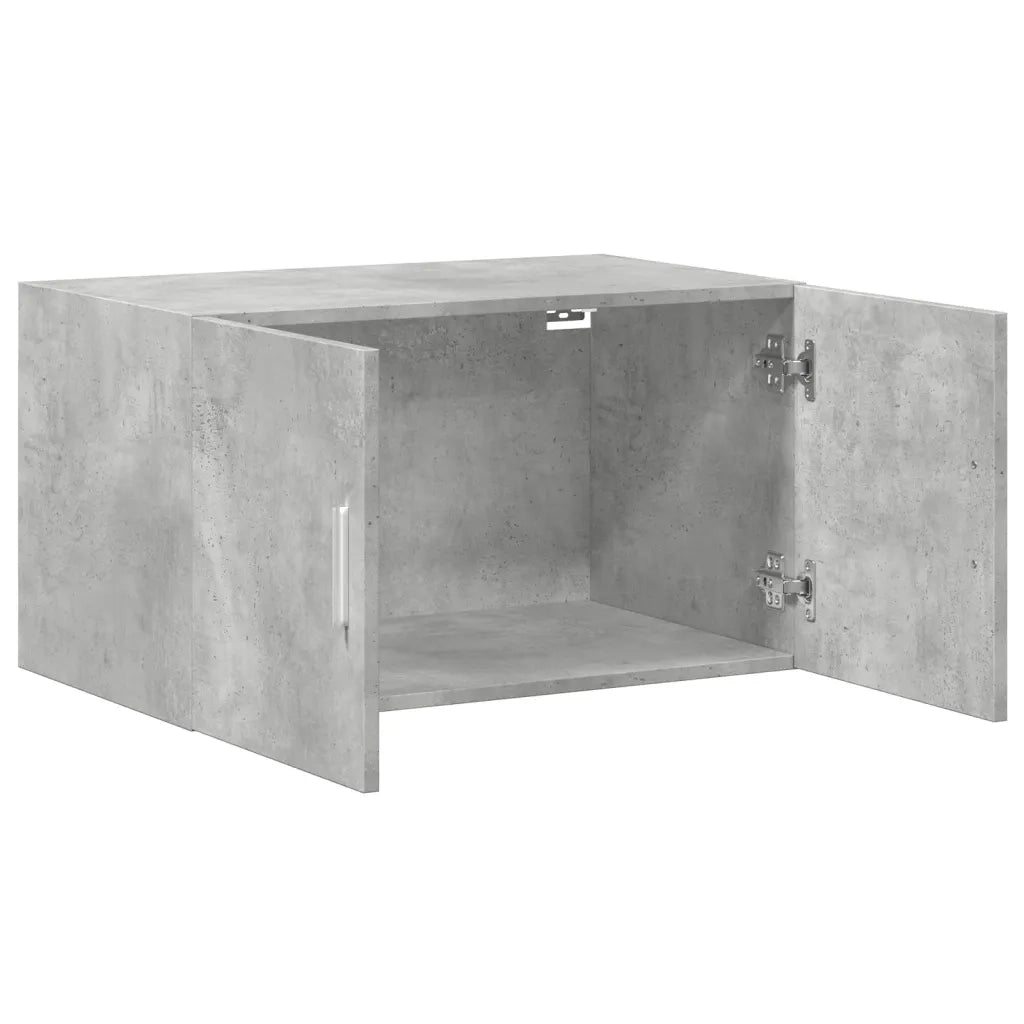 Armadietto a Muro | Mobile a Parete Grigio Cemento 70x42,5x40 cm Legno Multistrato