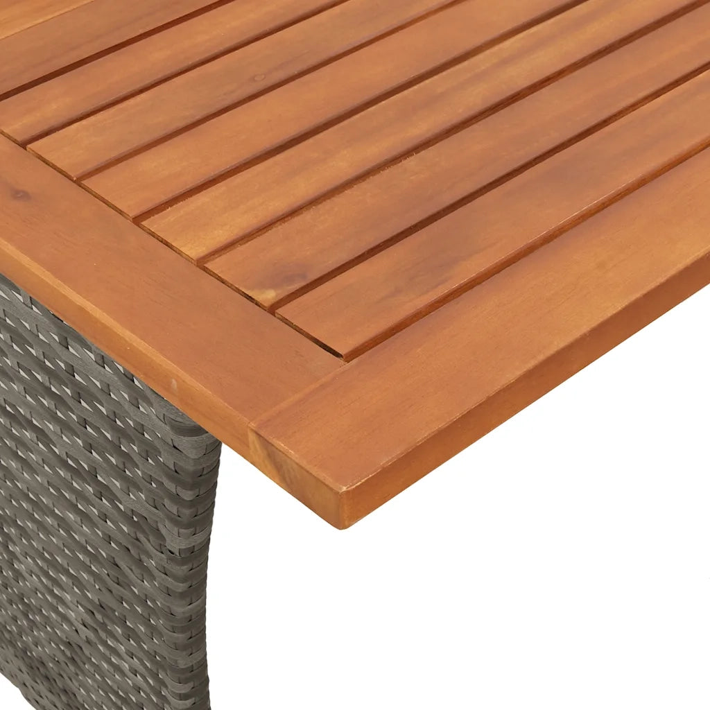 Set Divano da Giardino 5 pz | Set Salotto da Giardino con Cuscini Grigio in Polyrattan