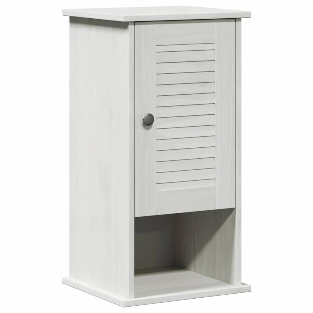 Mobiletto da bagno moderno da parete con 3 ripiani 37 x 34 x 71,5 cm in legno massello di mango bianco 02_0057916