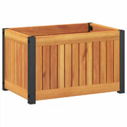 Fioriera | Cassetta per fiori | Vaso da Giardino 45x30x27,5 cm in Legno Massello di Acacia