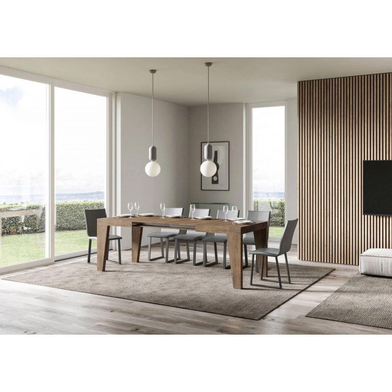 Tavolo allungabile 90x120/224 cm Naxy - Noce