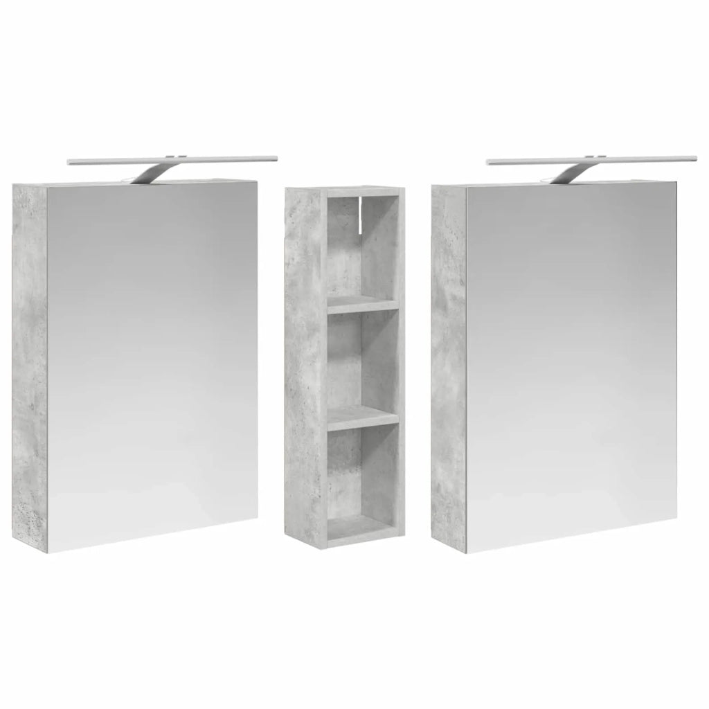 Set di Armadi da Bagno con lo scaffale 3 pcs 120 x 14,5 x 70 cm 3403755