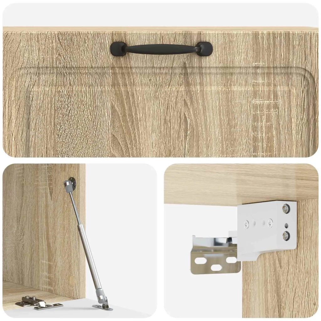 Mobile Porta TV da Muro Rovere Sonoma 98 x 41 x 30 cm 899377