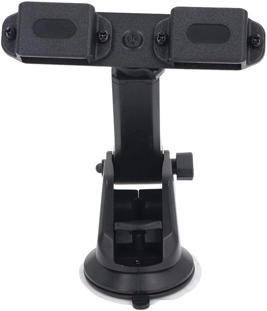 Adattatore per radio - Supporto per presa di corrente - Orecchino per microfono - Nero - Supporto per microfono - Pannello di controllo per radio a due vie - Adatto per diversi marchi