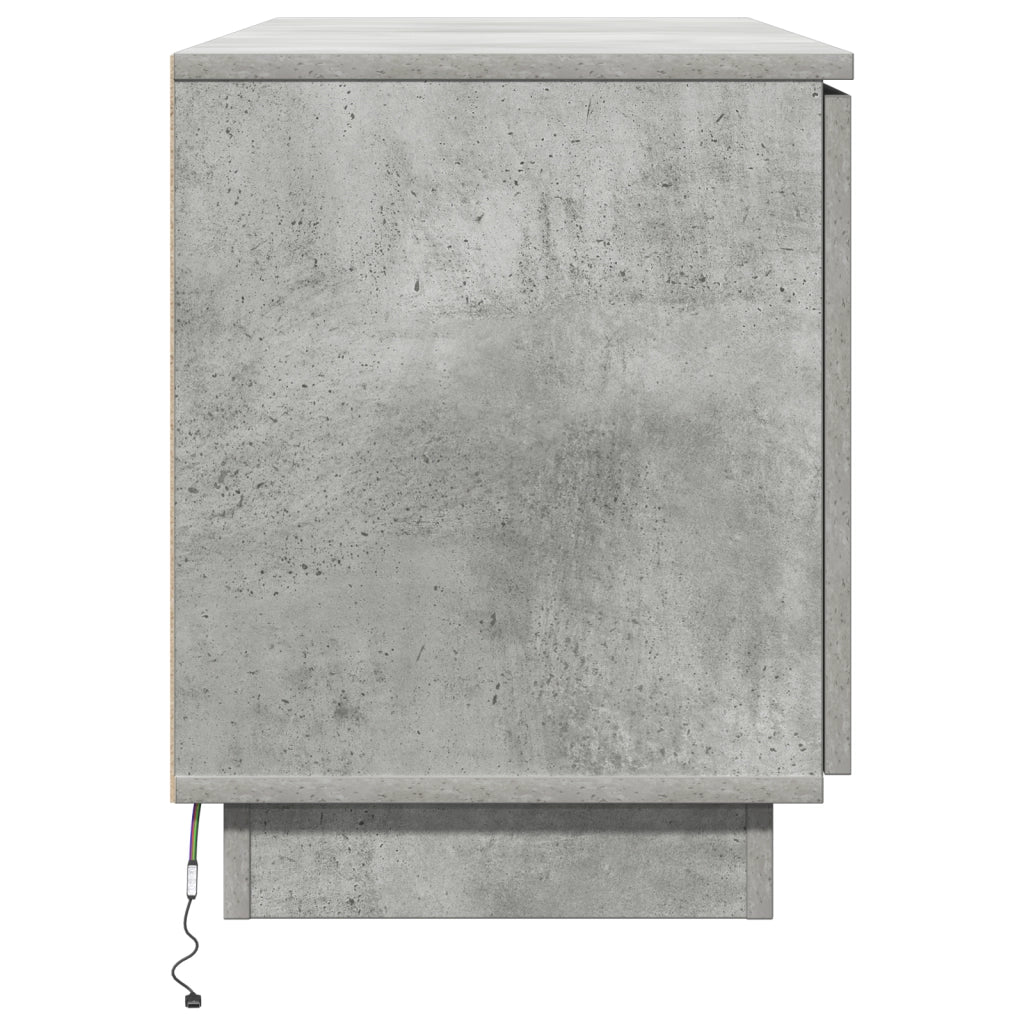 Mobile TV grigio in cemento 100x38x49 cm in legno ingegnerizzato
