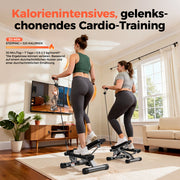 Scala stepper per esercizi a casa - zephmum - con corde di potenza per allenamento gambe braccia glutei