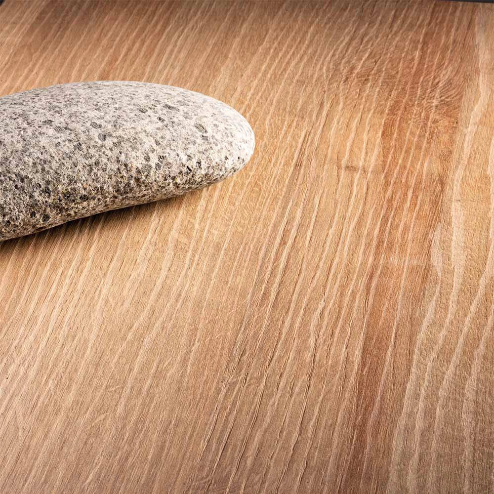 Mobile bagno con specchiera 80 cm rovere miele con cassetti e lavabo incluso Master
