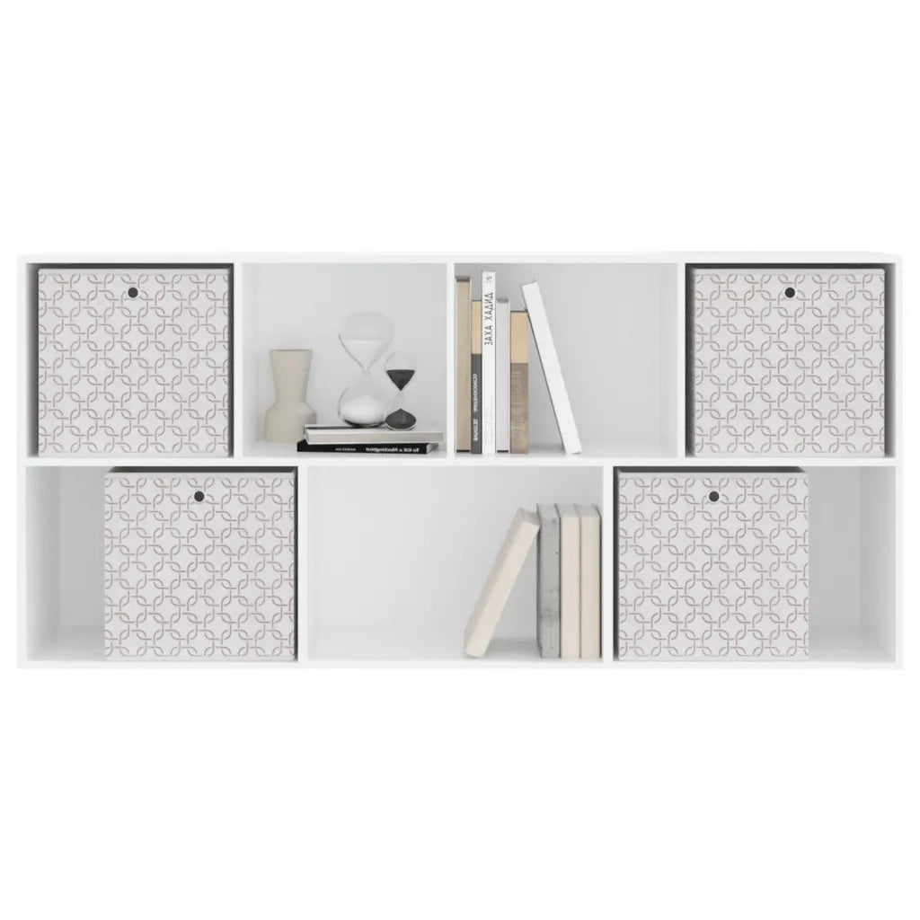 vidaXL Scatole Portaoggetti 4 pz Crema 32x32x32 cm Tessuto non Tessuto