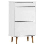 Scarpiera mobiletto portascarpe mobile per ingresso/corridoio/soggiorno 59,5 x 35 x 103 cm legno di pino bianco 02_0021896
