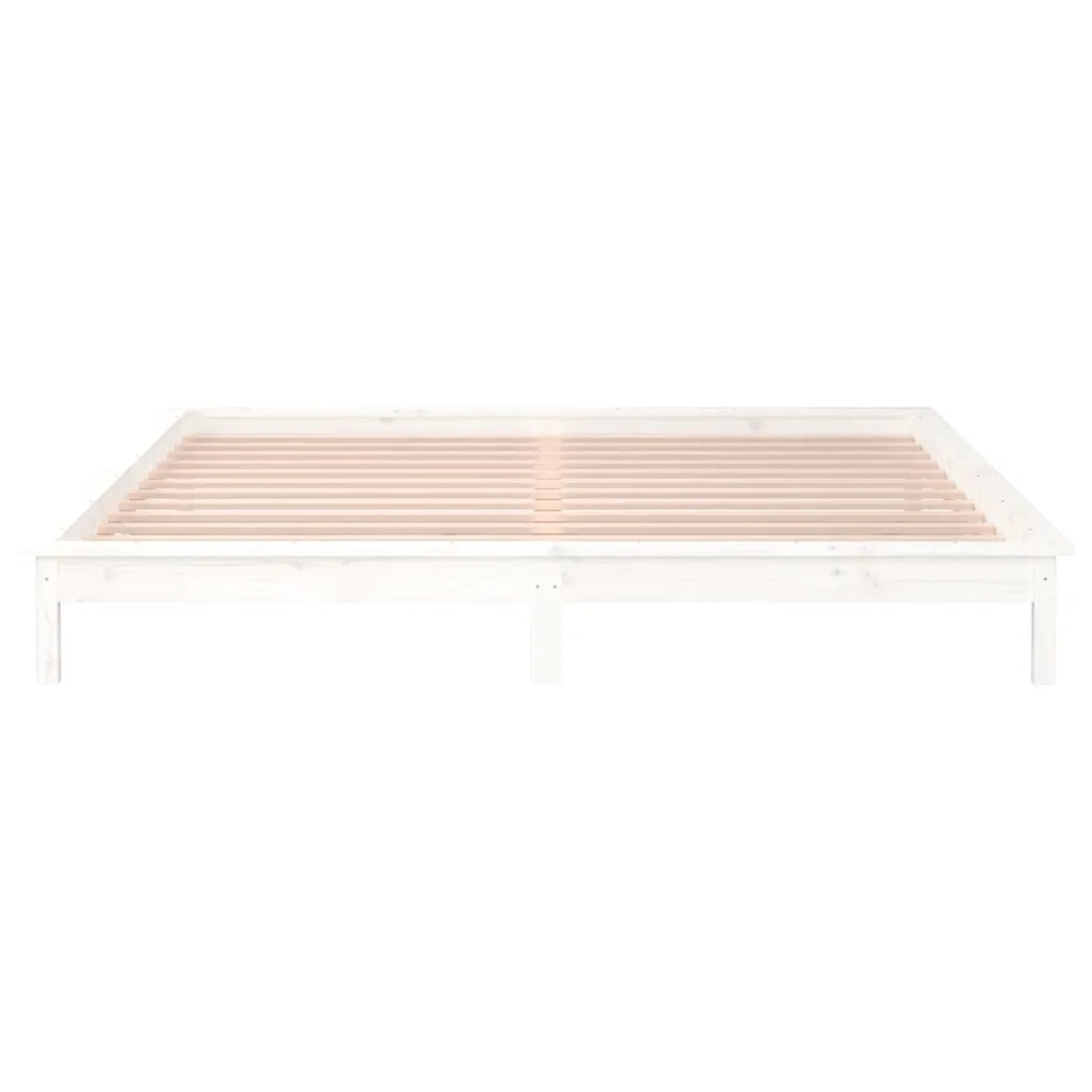Giroletto LED Bianco 120x190 cm Small Double Legno Massello 820642
