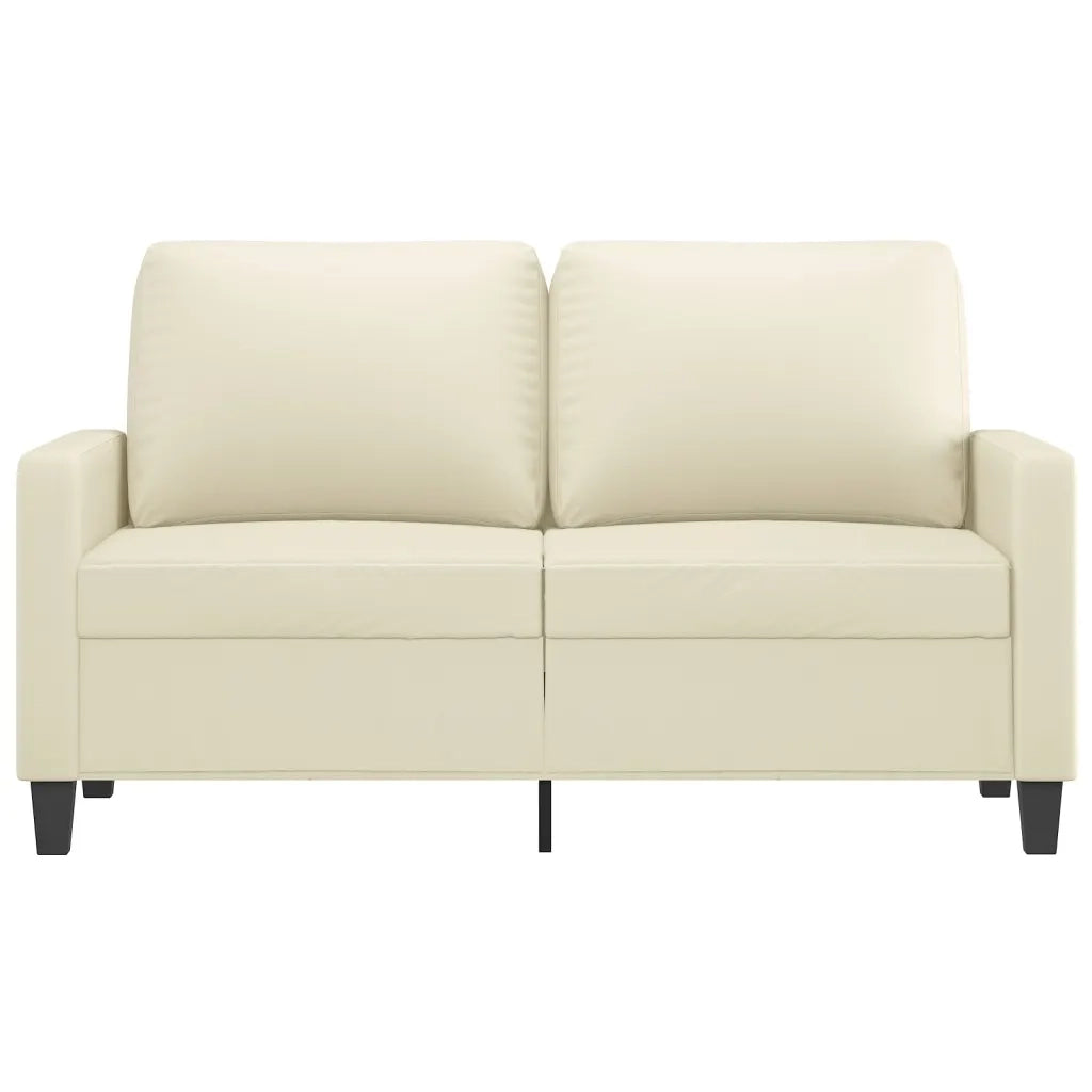 Divano a 2 Posti-Sofa 2 Posti Crema 120 cm in Similpelle 629503