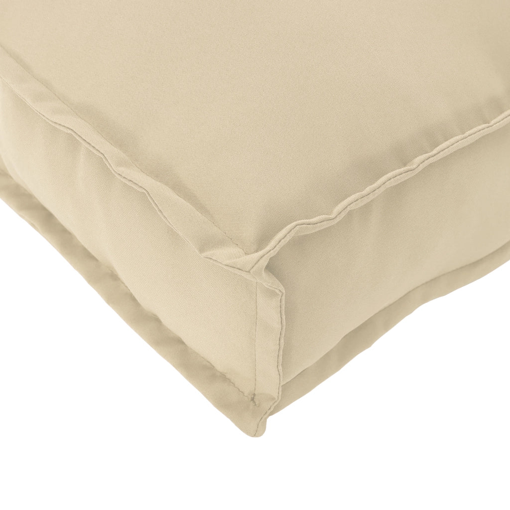 Cuscini per panca 2 pezzi Beige 180x40x8 cm Tessuto Oxford