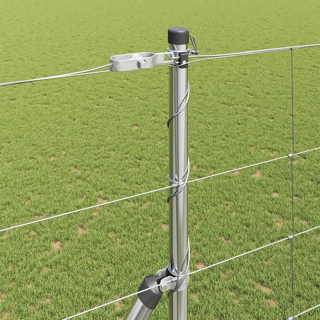Palo della recinzione Zincato 25 x 1,6 m Acciaio
