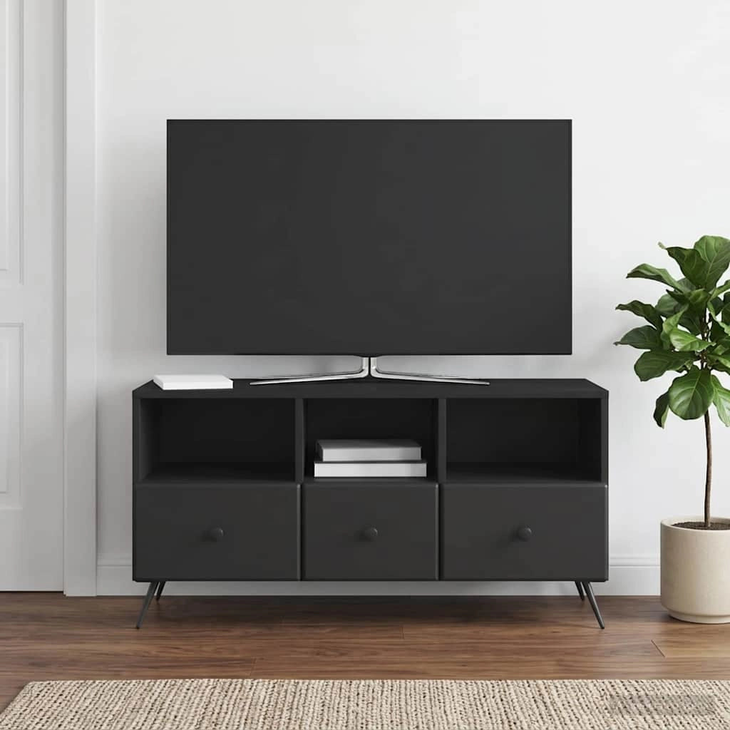 Mobile TV Nero 102 x 34,5 x 50 cm Legno ingegnerizzato 895596