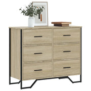 vidaXL Cassettiera Rovere Sonoma 91x35,5x74,5 cm in Truciolato