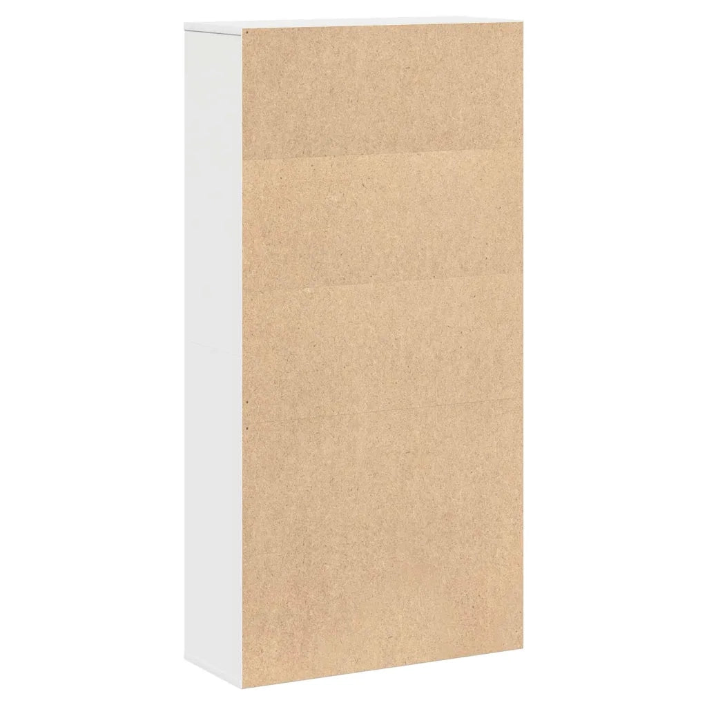 Libreria Bianca 60x24x120 cm in Legno Multistrato