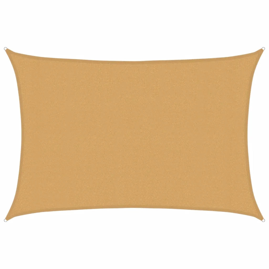 Vela Parasole | Telo Ombra | Vela da ombra 160 g/m2 Rettangolare Sabbia 3x4 m in HDPE