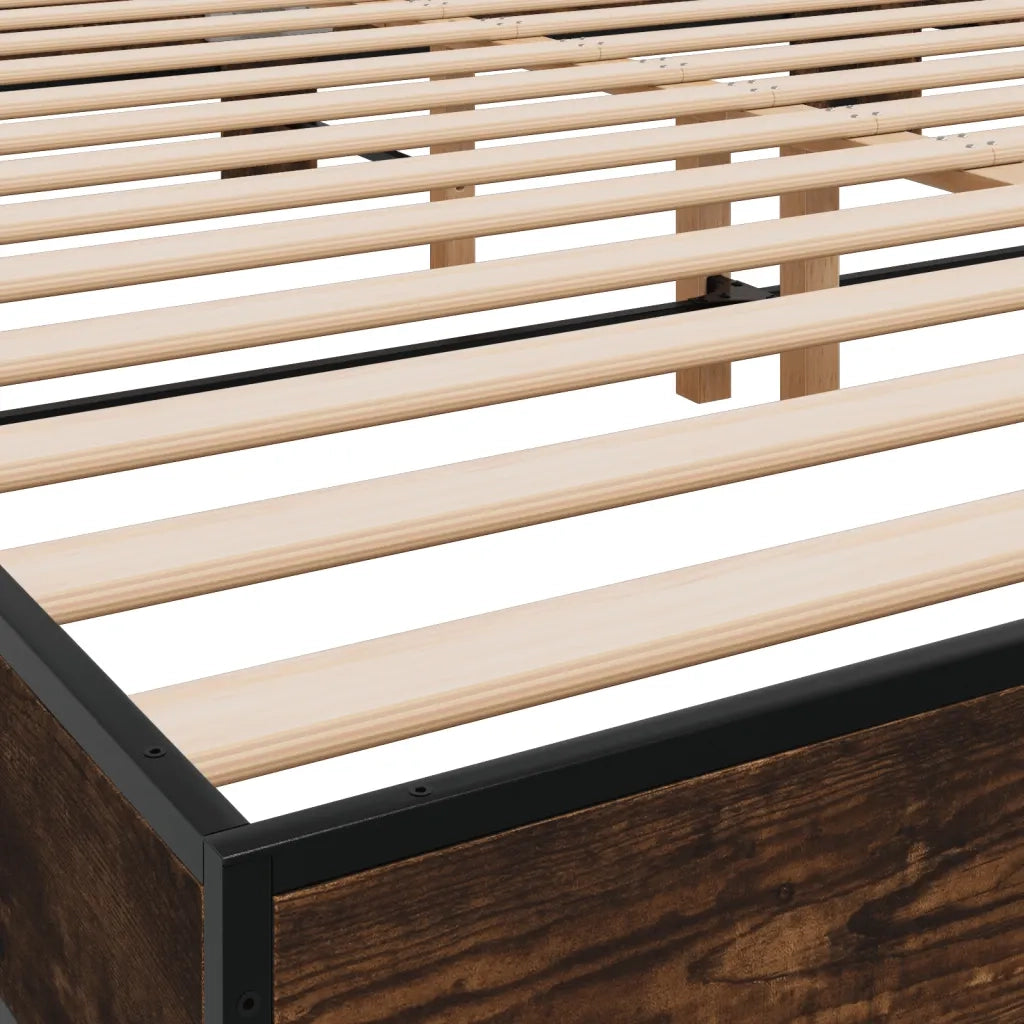 Giroletto Rovere Fumo 200x200 cm in Legno Multistrato e Metallo 3280219