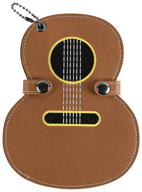 Organizzatore di Plettro per Chitarra - Stile - Pelle PU - Organizzatore Compattabile - Duraturo - Leggero - Progetto Pratico - Clip per Plettro