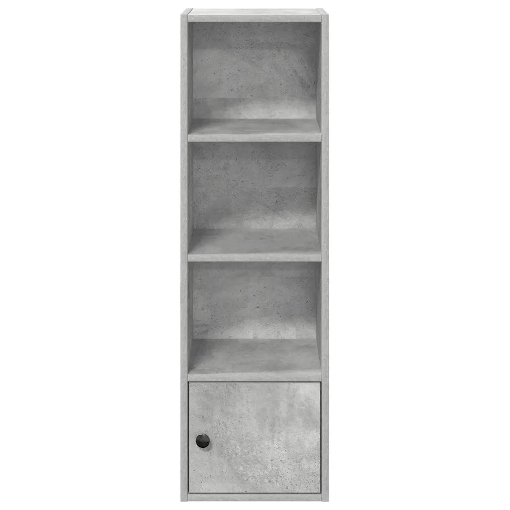 Libreria Grigio Cemento 31x24x102 cm in Legno Multistrato 860340