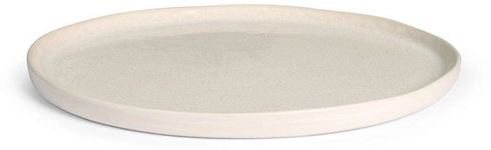 Set di 6 piatti da frutta in pietra naturale bianca 21 cm