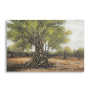 Stampa su Tela Albero 2, Multicolore, Legno, 120x3,8x80 cm