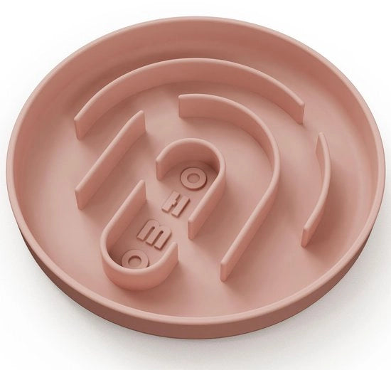 Anti-slikbak per gomma per cani, gatti, cuccioli, anti-slikbak per cani in silicone, alimentazione sana, prevenzione della secchezza, antiscivolo, senza adesivo (S-Classic, corallo)