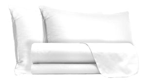 Set Lenzuola Singolo Sopra Sotto e Federe Doubleface Bianco/Bianco