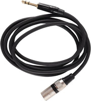 Cavo audio da 6,35 mm a XLR 2 m per mixers, microfoni, altoparlanti