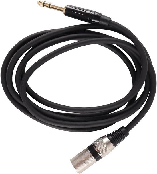 Cavo audio da 6,35 mm a XLR 2 m per mixers, microfoni, altoparlanti