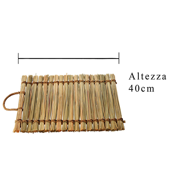 Set 5 Stuoia Sottopiatto in Rattan Misure 40 x 30 cm