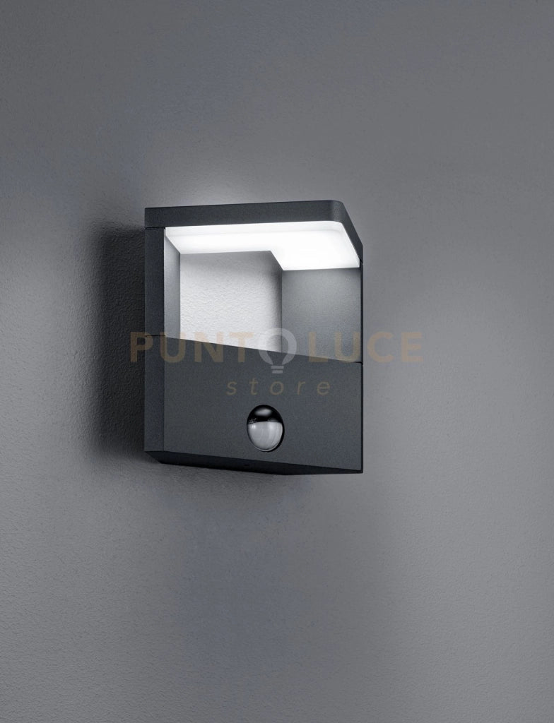 Applique a parete led GANGES con sensore movimento 221769142 antracite