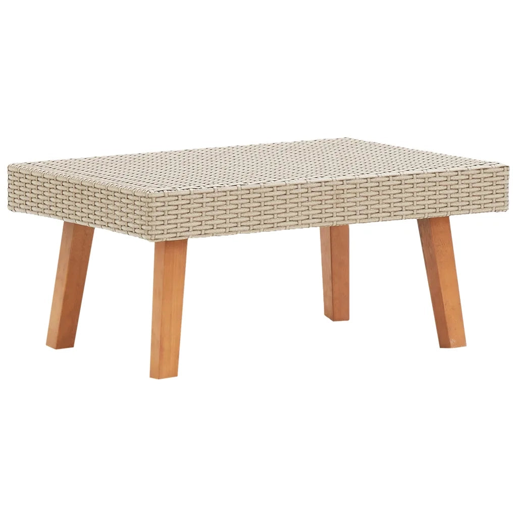 Set Divani da Giardino 3 pz | Set Salotto da Giardino con Cuscini in Polyrattan Beige