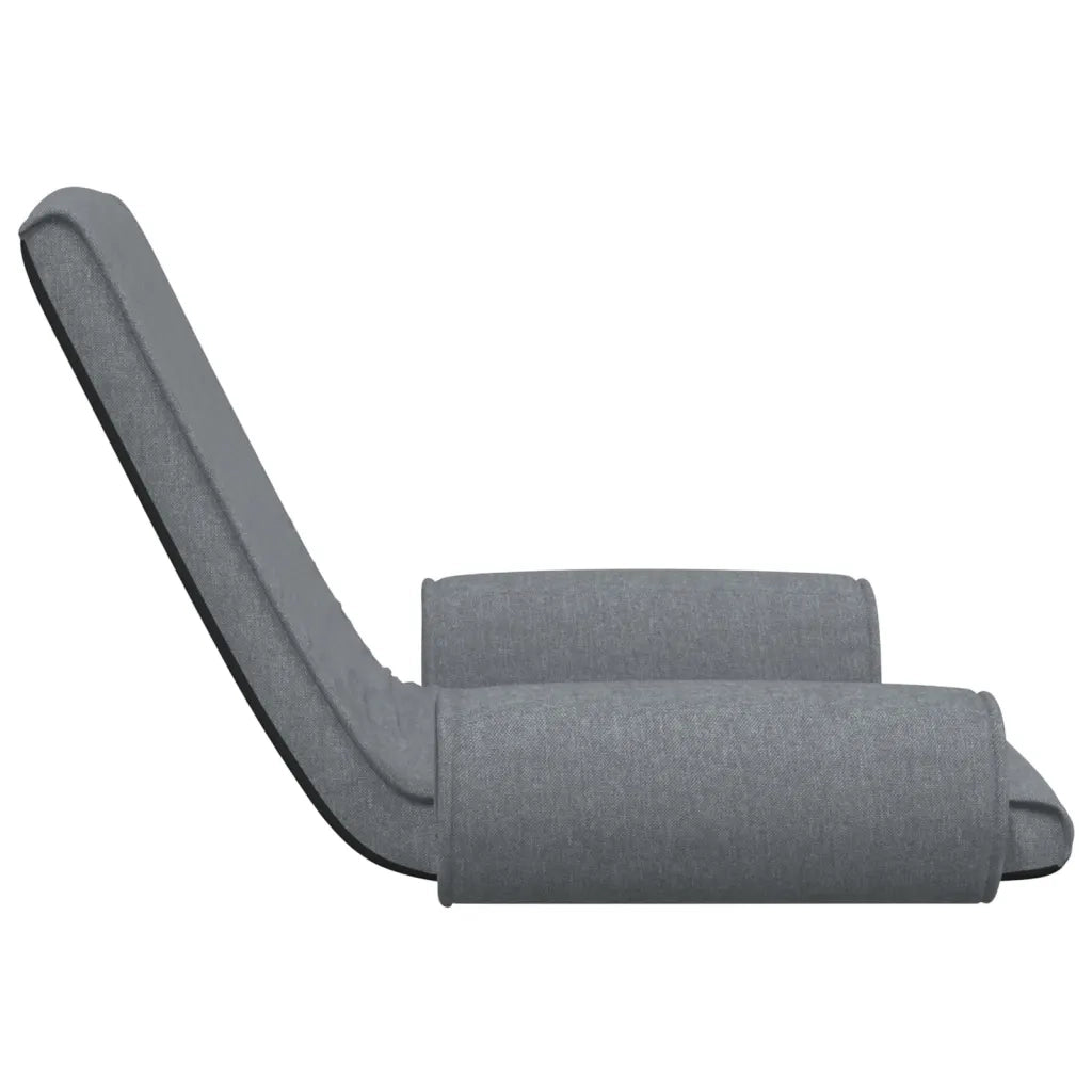 Sedia a Sdraio da Terra Pieghevole Grigio Chiaro in Tessuto cod mxl 62886