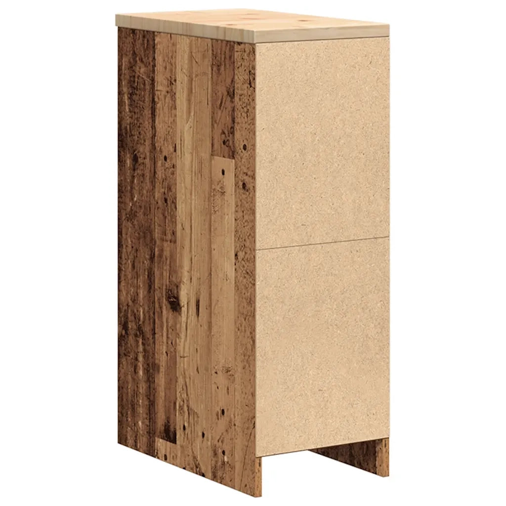 Armadietto per Garage in Legno Vecchio 30x51x85 cm CFW1800190