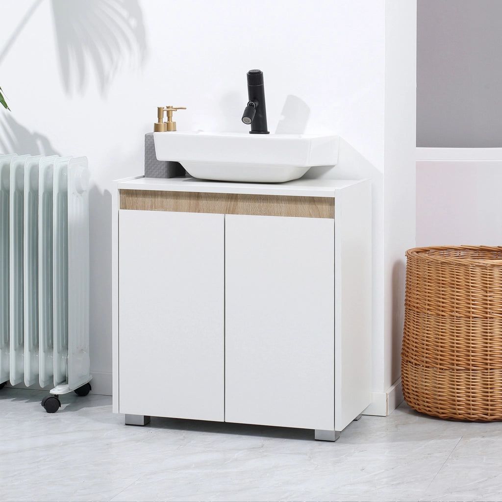 Mobile sottolavabo con 2 ante ¨C Xylo ¨C Bianco 57x33x60 cm