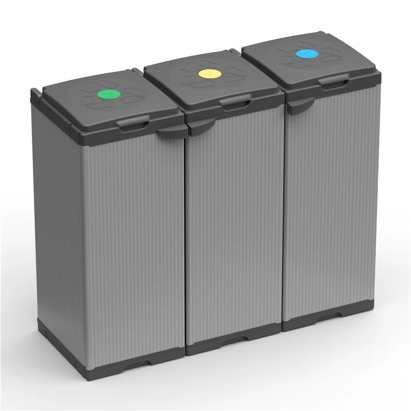 NUOVO MOBILE PORTASACCO TRIS
 PER SACCHI DA 80 LT PER INTERNI ED ESTERNI 102LX38PX87H CM