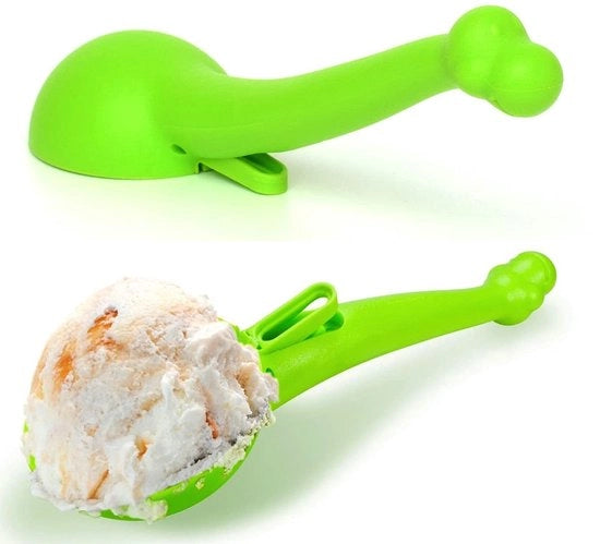 Spazzola per gelato con funzione di rilascio - Spazzola per gelato - Spazzole per dessert - Spazzola per gelato - Spazzole per sorbetto - Resistenti al lavastoviglie - Leggero in plastica - Spazzola per gelato