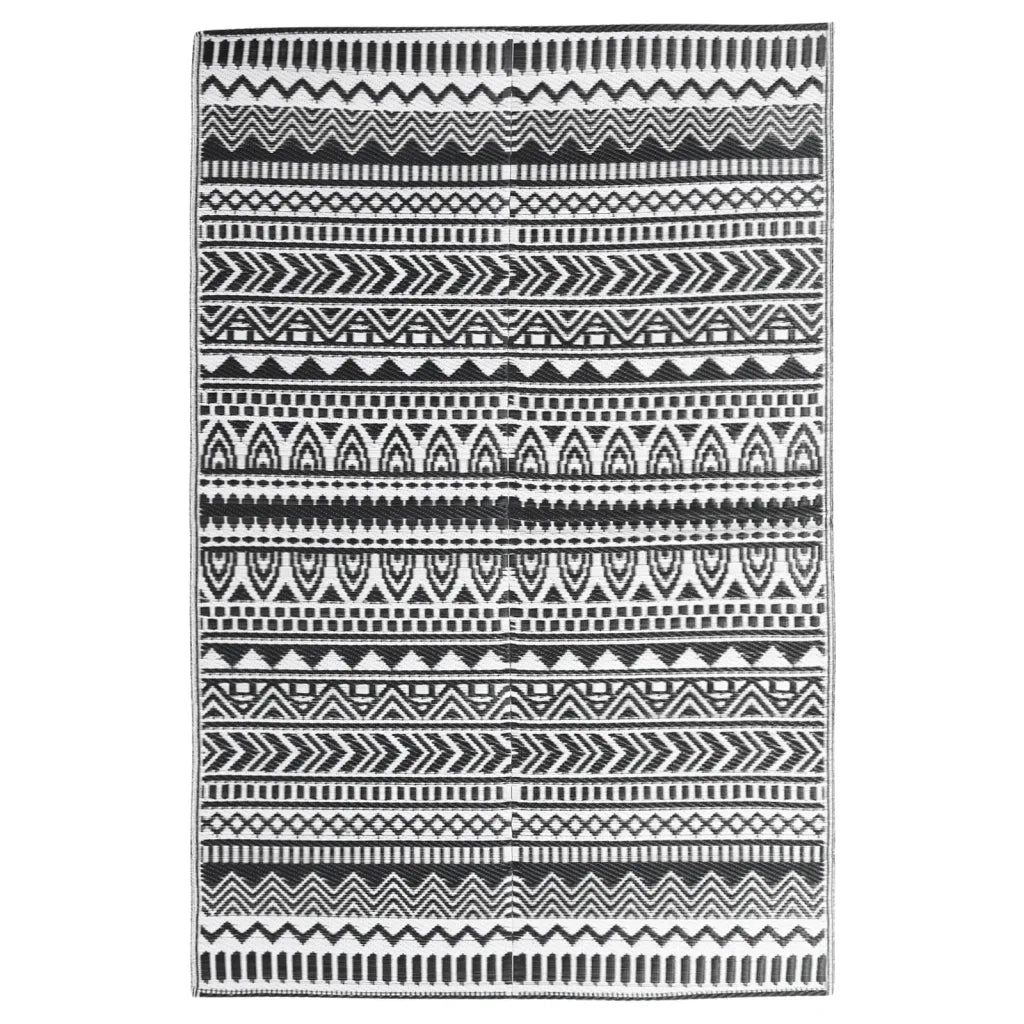Tappeto da Esterni ARAKIL Nero 190x290 cm in PP CFW5122746