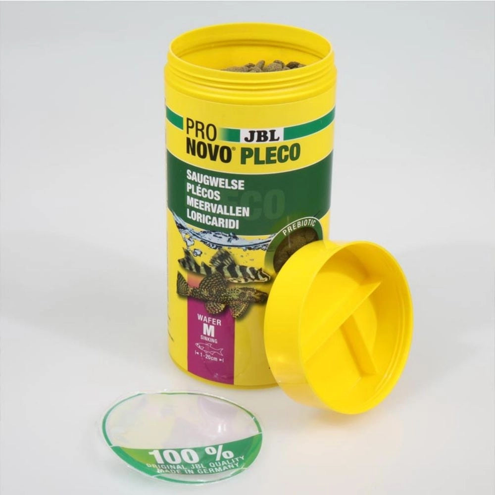 JBL ProNovo Pleco M - Compresse di mangime per loricaridi erbivori da 1 a 20cm Formato: 250 ml