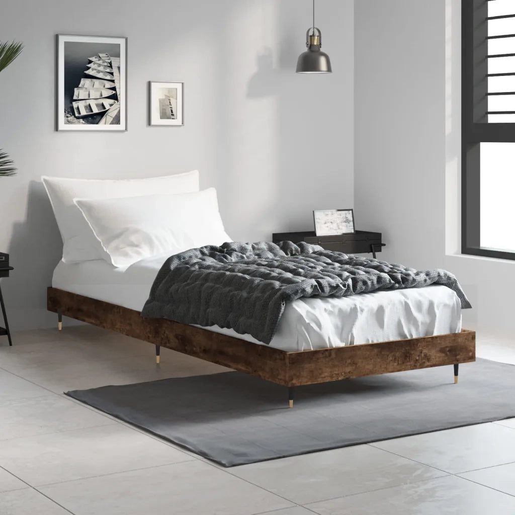 Giroletto senza Materasso Rovere Fumo 75x190 cm in Truciolato 832210
