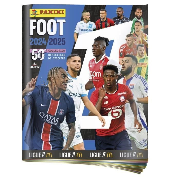 Starter Pack - PANINI - Calcio Ligue 1 2024-2025 - McDonald's - Album - 2 bustine - 1 omaggio