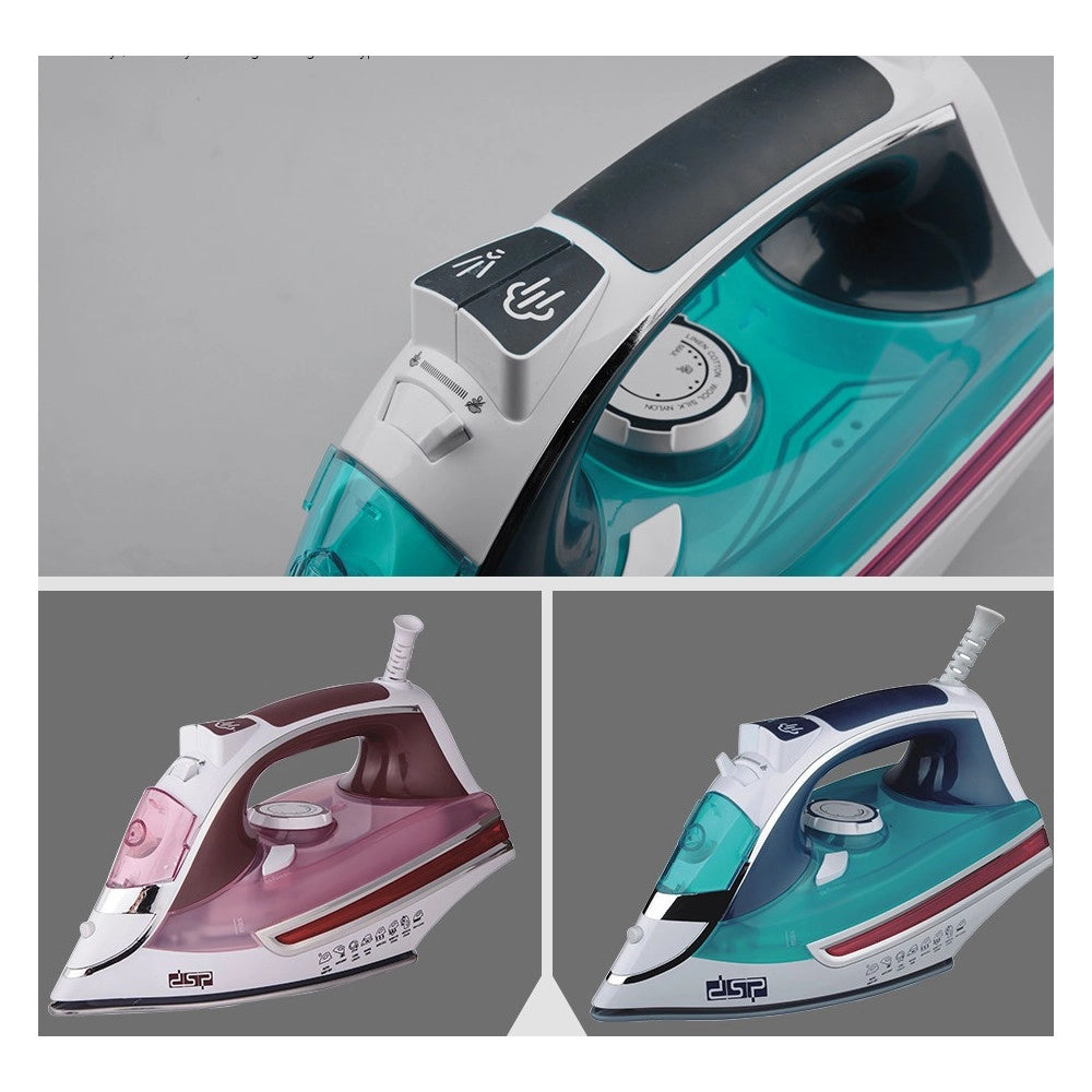 Trade Shop - Ferro Da Stiro A Vapore 2000w Con Piastra In Ceramica Steam Iron Anticalcare -