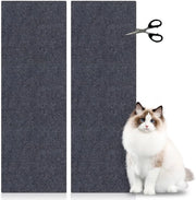 Matto di graticola per gatti, 2 pezzi di graticola per gatti 30 x 100 cm matto di graticola autoadesivo grigio graticola per gatti parete per gatti DIY matto di graticola protezione per gatti per divano