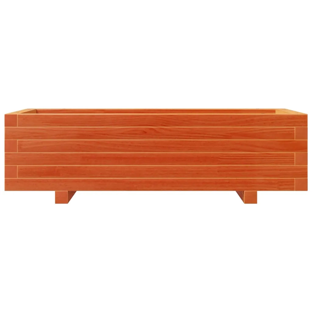 Fioriera Giardino Marrone Cera 90x40x26,5cm Legno Massello Pino 847335