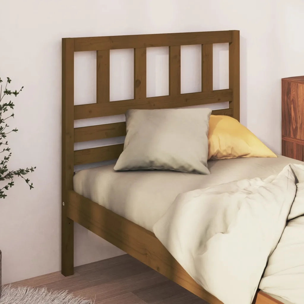 Testiera per Letto ambra 81x4x100 cm in Legno di Pino