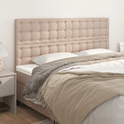 Testiera-Testata-Testiera Decorativa Cappuccino 200x5x118/128 cm in Similpelle 207817