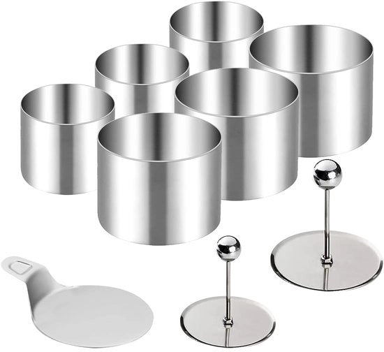 Set di dessertini - multifunzionale e duraturo - set da 6 - acciaio inossidabile