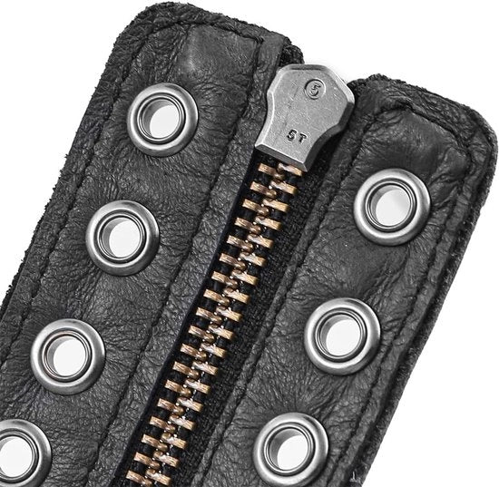 Hoes con Cinturino in Pelle con Cerniera per Martin Boots - Marrone - Duraturo - Stile - Protettivo