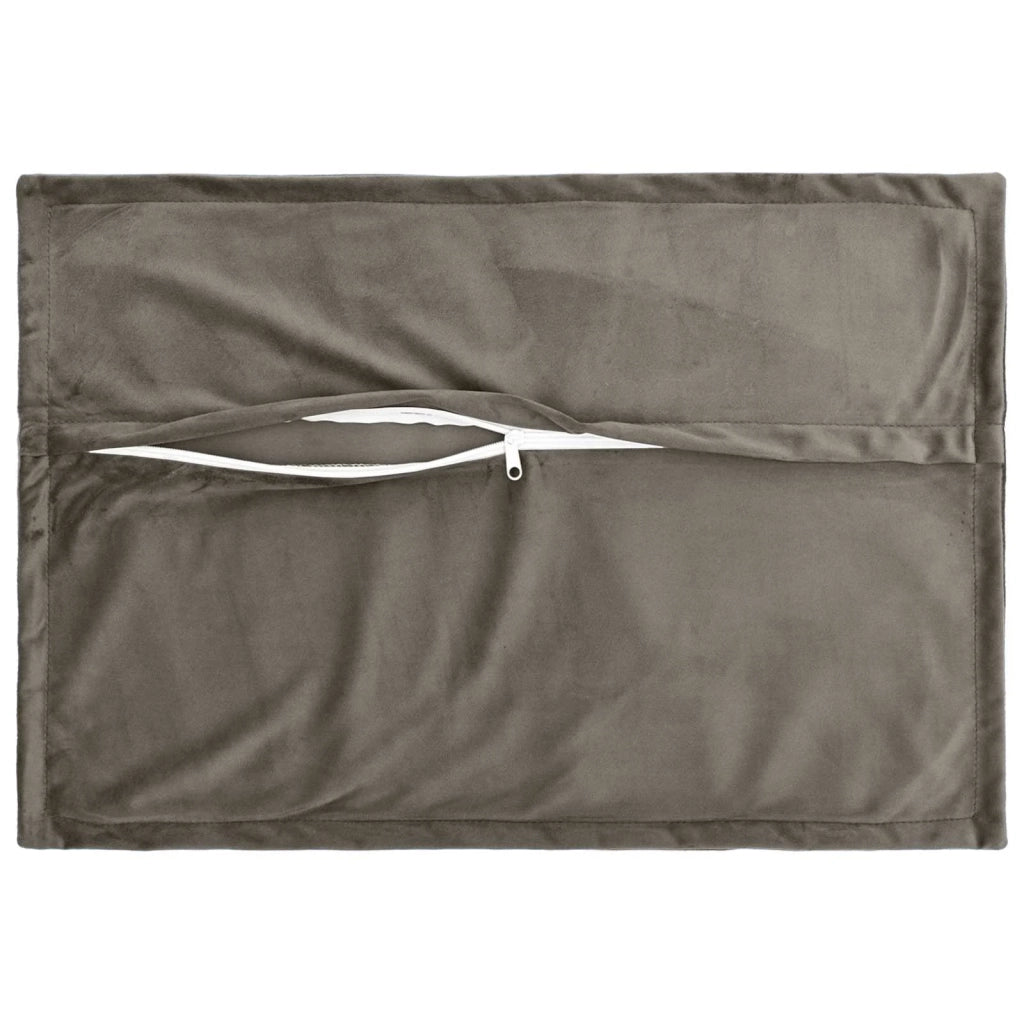 Cuscino con cuscino HOUTEN 6 pz Grigio Chiaro Velluto 932154